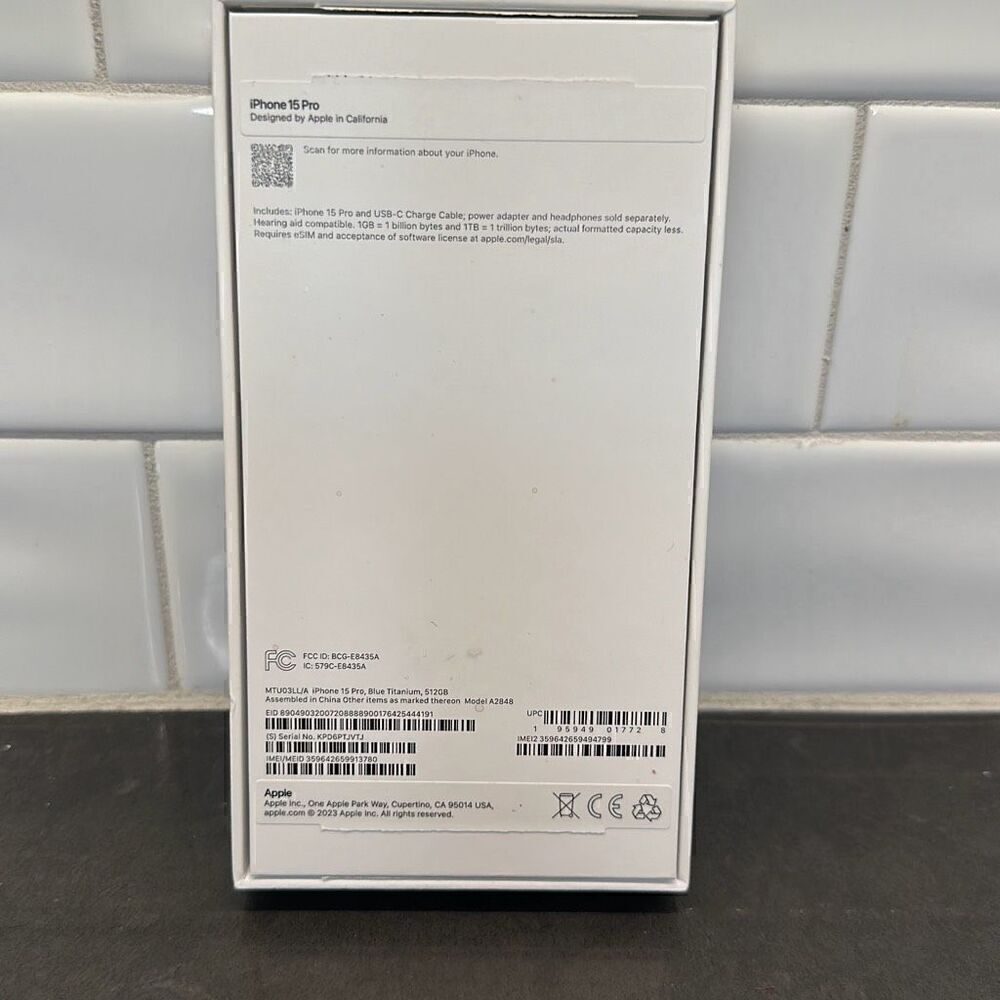 iPhone 15 Pro Box Bundle (Blue Titanium) - Picture 2 of 4